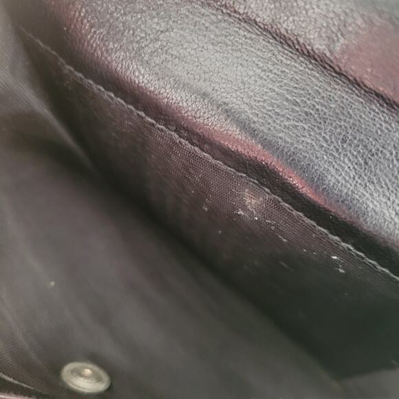 PRADA Portafogilo Donna Nero Black Nappa Leather Wallet Large Envelope Medium - Picture 7 of 14